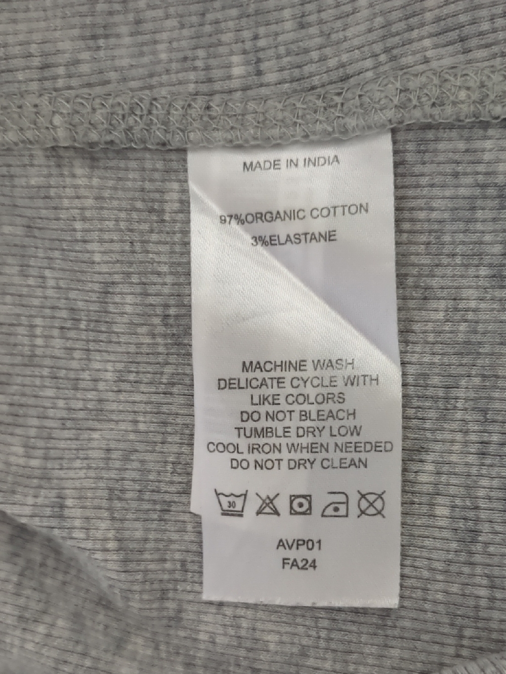 Quince Women Organic Cotton Micro-Rib Elbow Sleeve Grey Tee Size XL - Picture 8 of 9